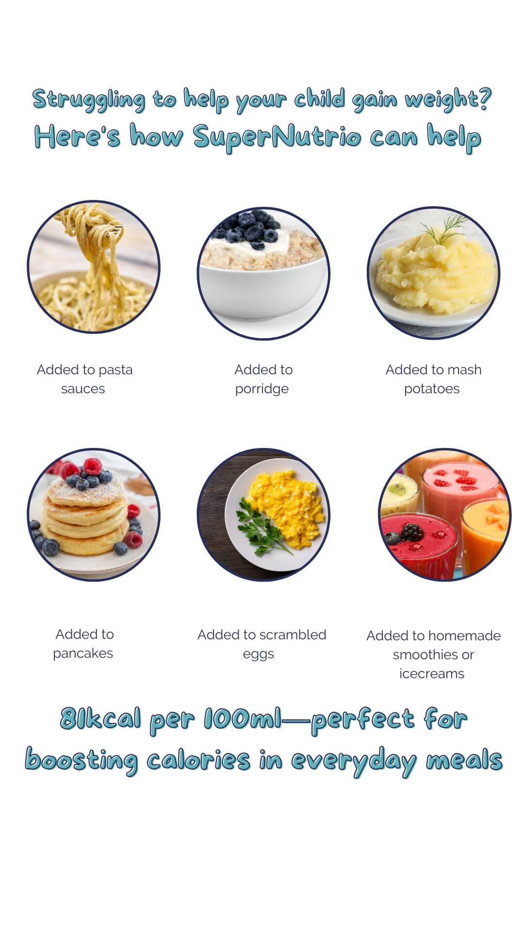 How to use SuperNutrio in food